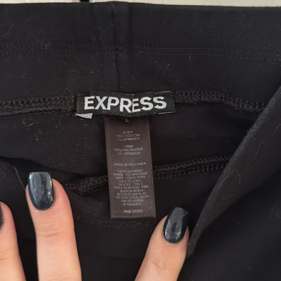Express legging with faux leather accents L - Picture 3 of 3